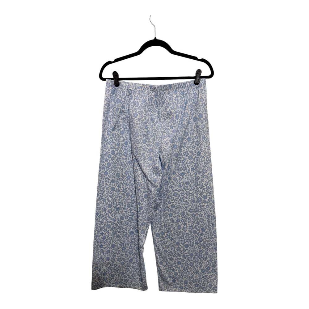 Size Large Kate Spade Ditsy Floral 2-Piece Short Sleeve Capri Pajama Set - Picture 5 of 5